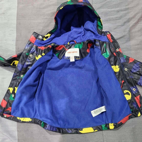 Baby Raincoat Dinosaur Print, Insulated - Picture 2 of 5